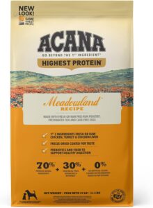 Acana Highest Protein Meadowland Recipe Grain-Free Dry Dog Food