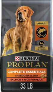 Purina Pro Plan Adult Complete Essentials Shredded Blend Salmon & Rice Formula Dry Dog Food