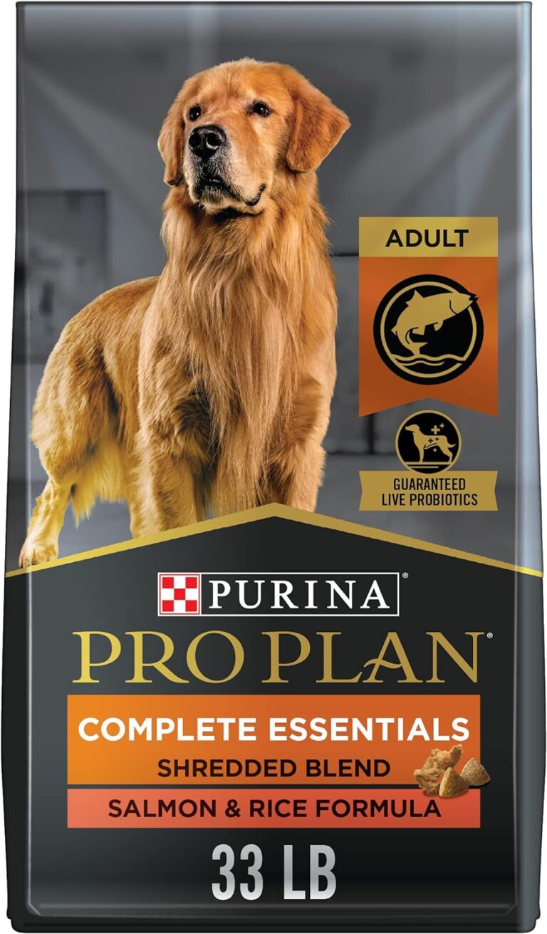 Purina Pro Plan Adult Complete Essentials Shredded Blend Salmon & Rice Formula Dry Dog Food