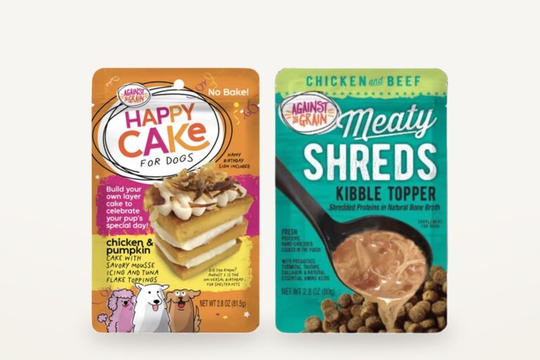 Against the Grain dog food packagings