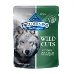 Blue Wilderness Wild Cuts Trail Toppers Chunky Duck Bites in Hearty Gravy Grain-Free Dog Food Topper