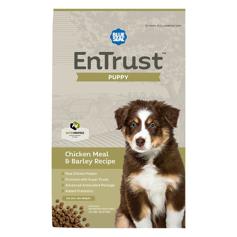 Blue Seal Entrust Puppy Chicken Meal & Barley Recipe Dry Dog Food