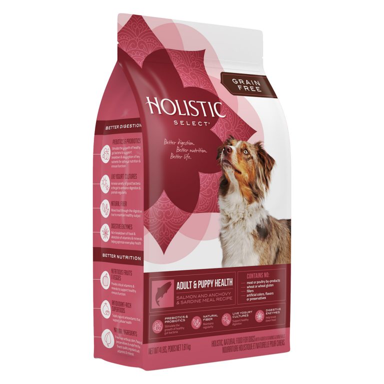 Holistic Select Adult & Puppy Health Grain-Free Salmon Anchovy & Sardine Meal Recipe Dry Dog Food