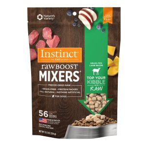 Instinct Raw Boost Mixers Grass-Fed Lamb Recipe Freeze-Dried Dog Food Topper
