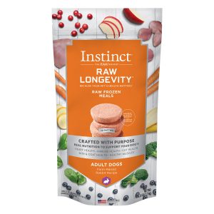 Instinct Raw Longevity Patties Farm-Raised Rabbit Recipe Frozen Dog Food