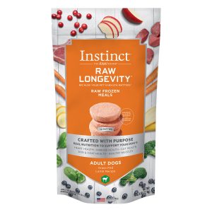 Instinct Raw Longevity Patties Grass-Fed Lamb Recipe Frozen Dog Food