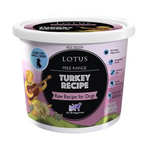 Lotus Free Range Turkey Recipe Raw Frozen Dog Food