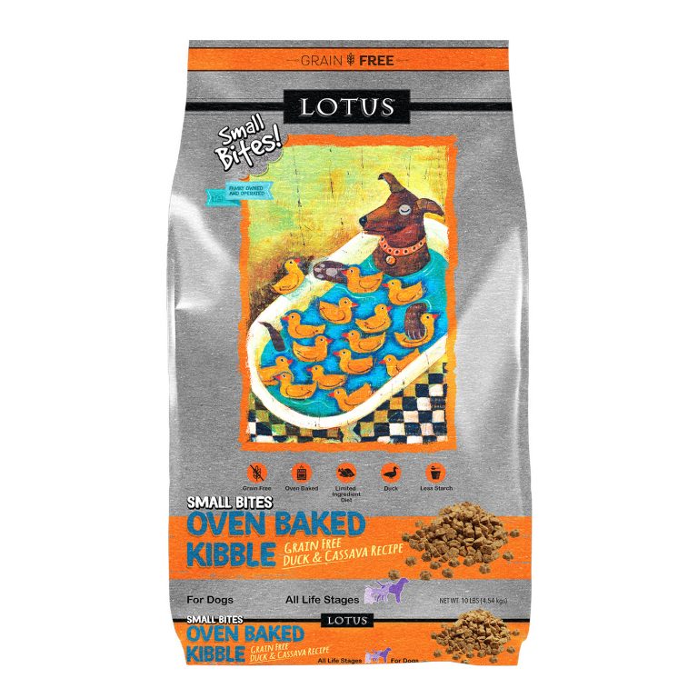 Lotus Oven Baked Small Bites Duck Recipe Grain-Free Dry Dog Food