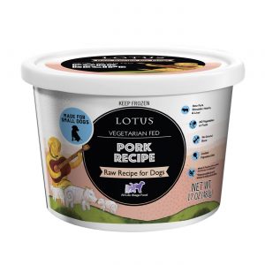 Lotus Vegetarian Fed Pork Recipe Raw Frozen Dog Food