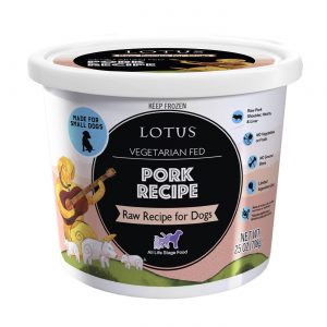 Lotus Vegetarian Fed Pork Recipe Raw Frozen Dog Food
