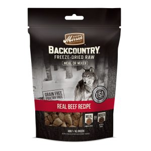 Merrick Backcountry Freeze-Dried Raw Meal Mixer Real Beef Recipe Dog Food Topper