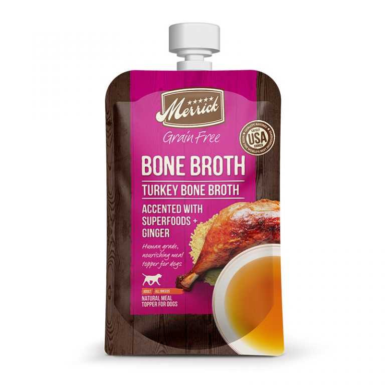 Merrick Grain-Free Turkey Bone Broth Dog Food Topper