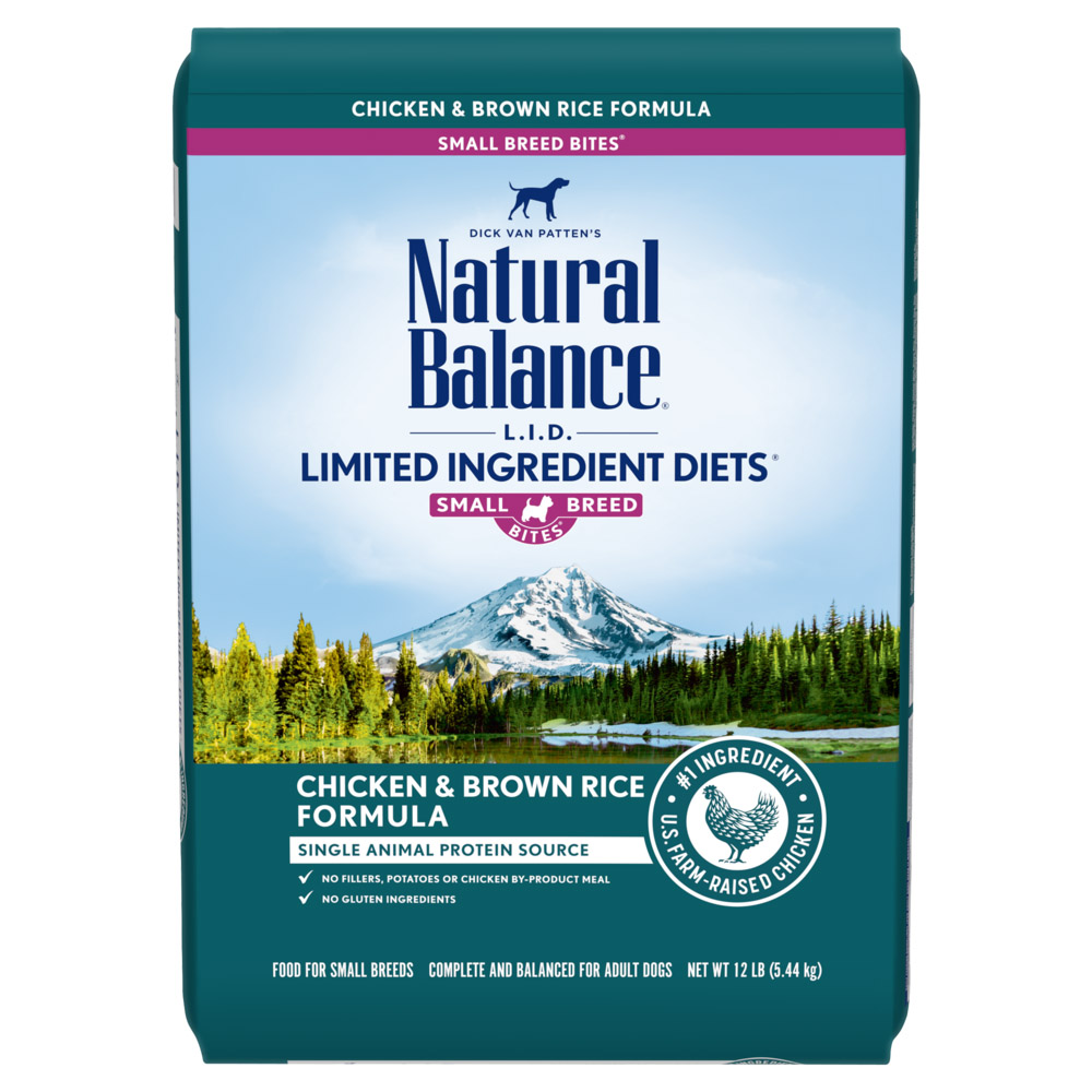 Natural Balance L.I.D. Limited Ingredient Diets Chicken & Brown Rice Small Breed Bites Dry Dog Food