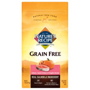 Nature’s Recipe Grain-Free Easy to Digest Salmon, Sweet Potato, & Pumpkin Recipe Dry Dog Food