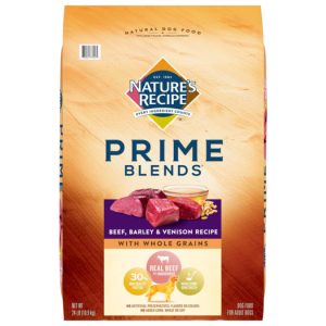 Nature’s Recipe Prime Blends Beef, Barley & Venison Recipe Dry Dog Food