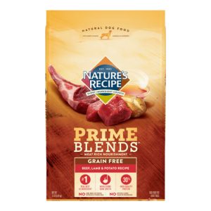 Nature’s Recipe Prime Blends Grain-Free Beef, Lamb, and Potato Recipe Dry Dog Food
