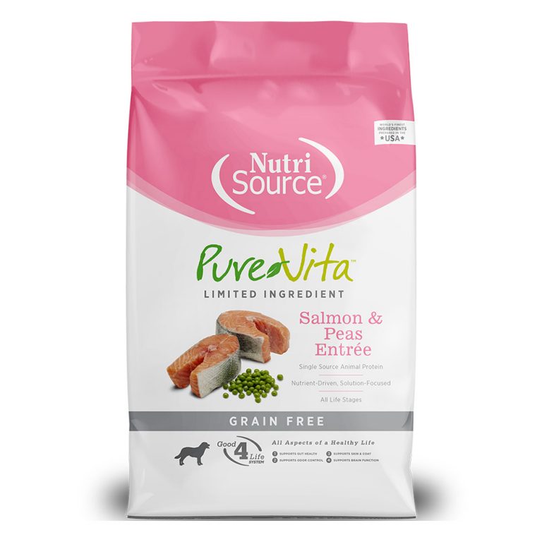 NutriSource PureVita Grain-Free Salmon & Peas Entree Dry Dog Food
