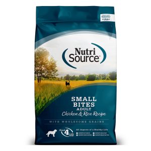 NutriSource Small Bites Adult Chicken & Rice Recipe Dry Dog Food