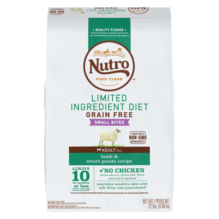 Nutro Limited Ingredient Diet Grain-Free Small Bites Adult Lamb & Sweet Potato Recipe Dry Dog Food