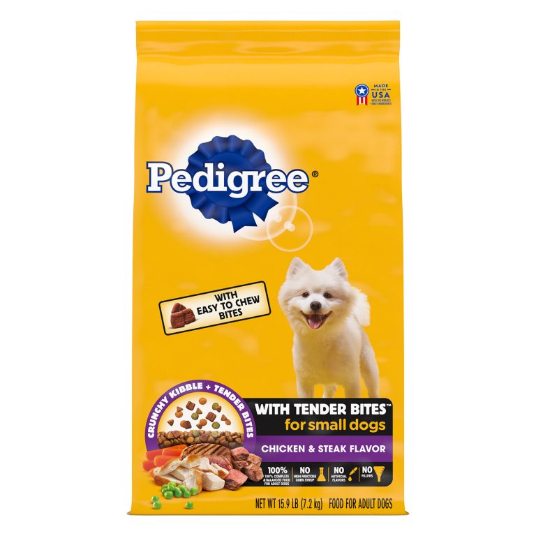 Pedigree Tender Bites for Small Dogs Chicken & Steak Flavor Dry Dog Food