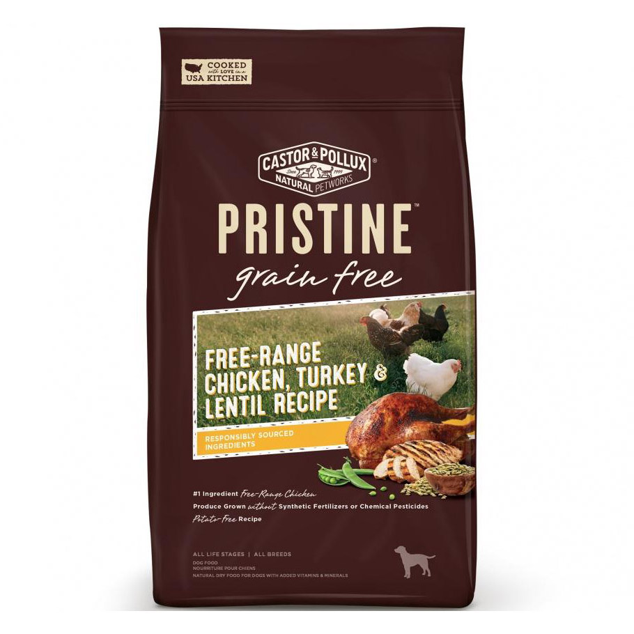 Castor & Pollux Pristine Grain-Free Free-Range Chicken, Turkey & Lentil Recipe Dry Dog Food