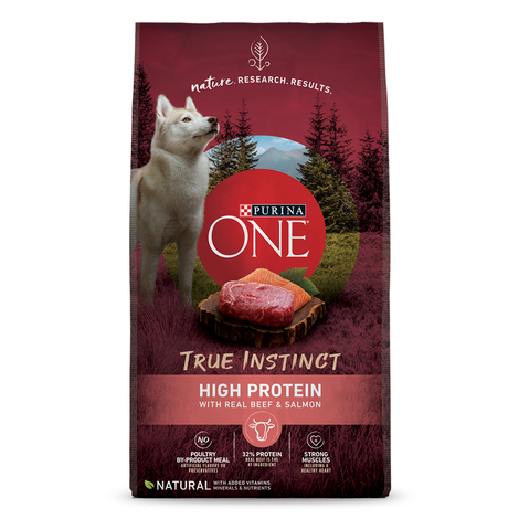Purina One SmartBlend True Instinct High Protein with Real Beef & Salmon Dry Dog Food