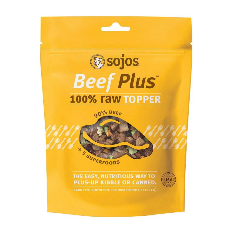 Sojos Beef Plus Raw Dog Food Topper