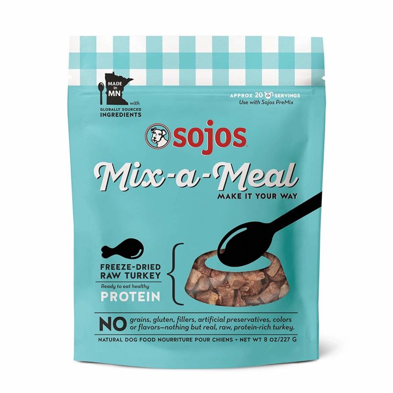 Sojos Mix-a-Meal Freeze-Dried Turkey Dog Food Mixer
