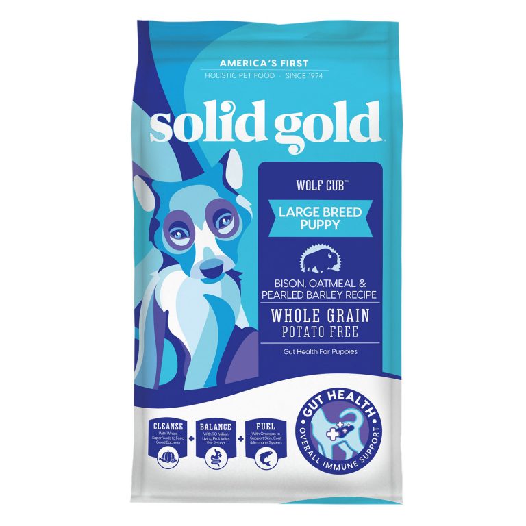 Solid Gold Wolf Cub Large Breed Puppy Bison, Oatmeal & Pearled Barley Recipe Dry Dog Food