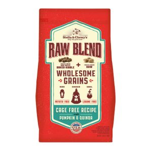 Stella & Chewy’s Cage-Free Recipe with Pumpkin & Quinoa Raw Blend Baked Kibble with Grains Dry Dog Food