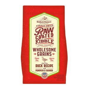 Stella & Chewy’s Duck Recipe with Pumpkin & Quinoa Raw Coated Kibble Wholesome Grains Dry Dog Food