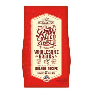 Stella & Chewy’s Salmon Recipe with Pumpkin & Quinoa Raw Coated Kibble Wholesome Grains Dry Dog Food