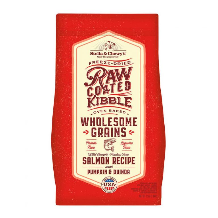 Stella & Chewy’s Salmon Recipe with Pumpkin & Quinoa Raw Coated Kibble Wholesome Grains Dry Dog Food