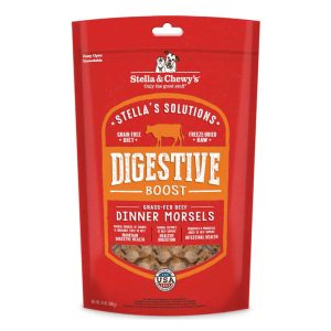 Stella Chewy’s Stella’s Solutions Digestive Boost Grass-Fed Beef Dinner Morsels Freeze-Dried Raw Dog Food