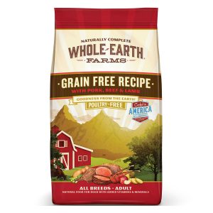Whole Earth Farms Grain-Free Recipe with Pork, Beef & Lamb Poultry-Free Dry Dog Food