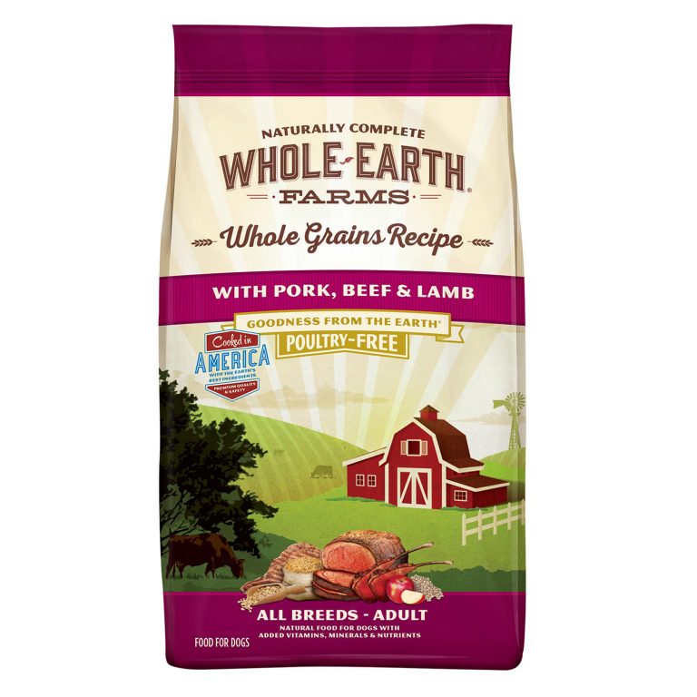 Whole Earth Farms Whole Grains Recipe with Pork, Beef & Lamb Poultry-Free Dry Dog Food