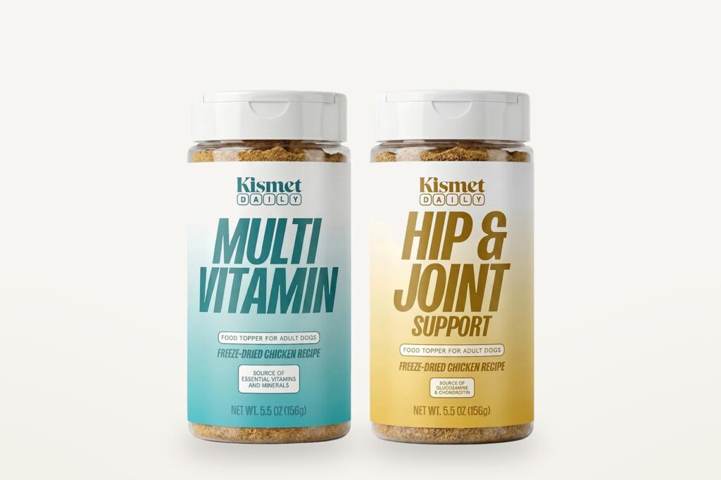 Kismet dog food packagings