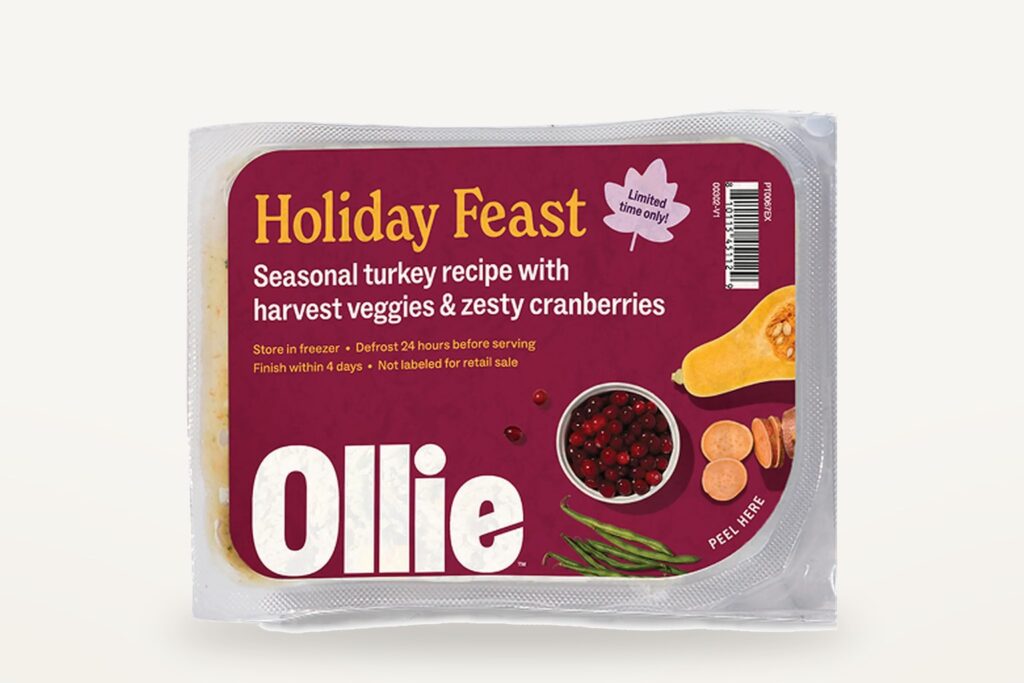 Dog food packaging