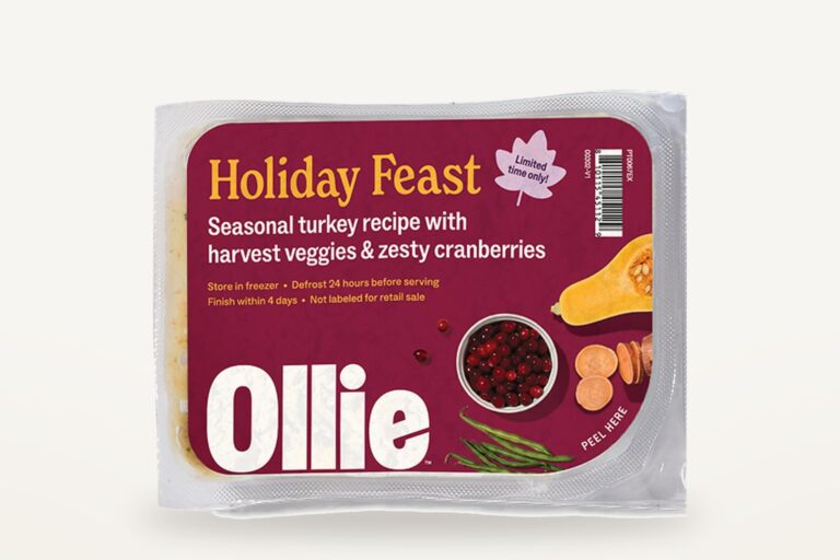 Dog food packaging