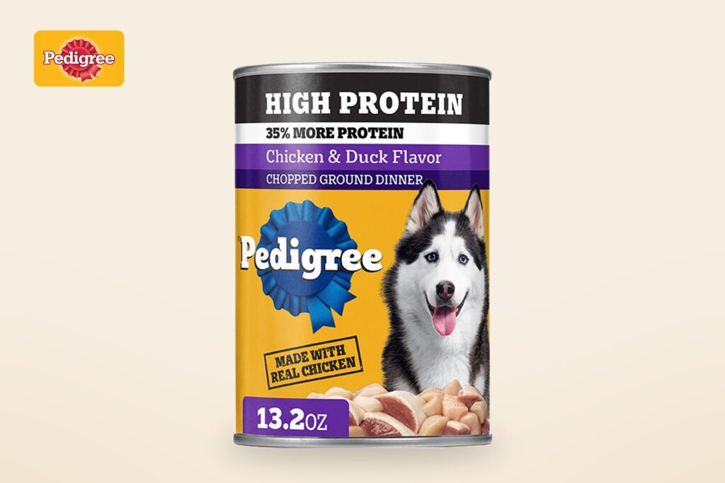 Pedigree dog food packaging