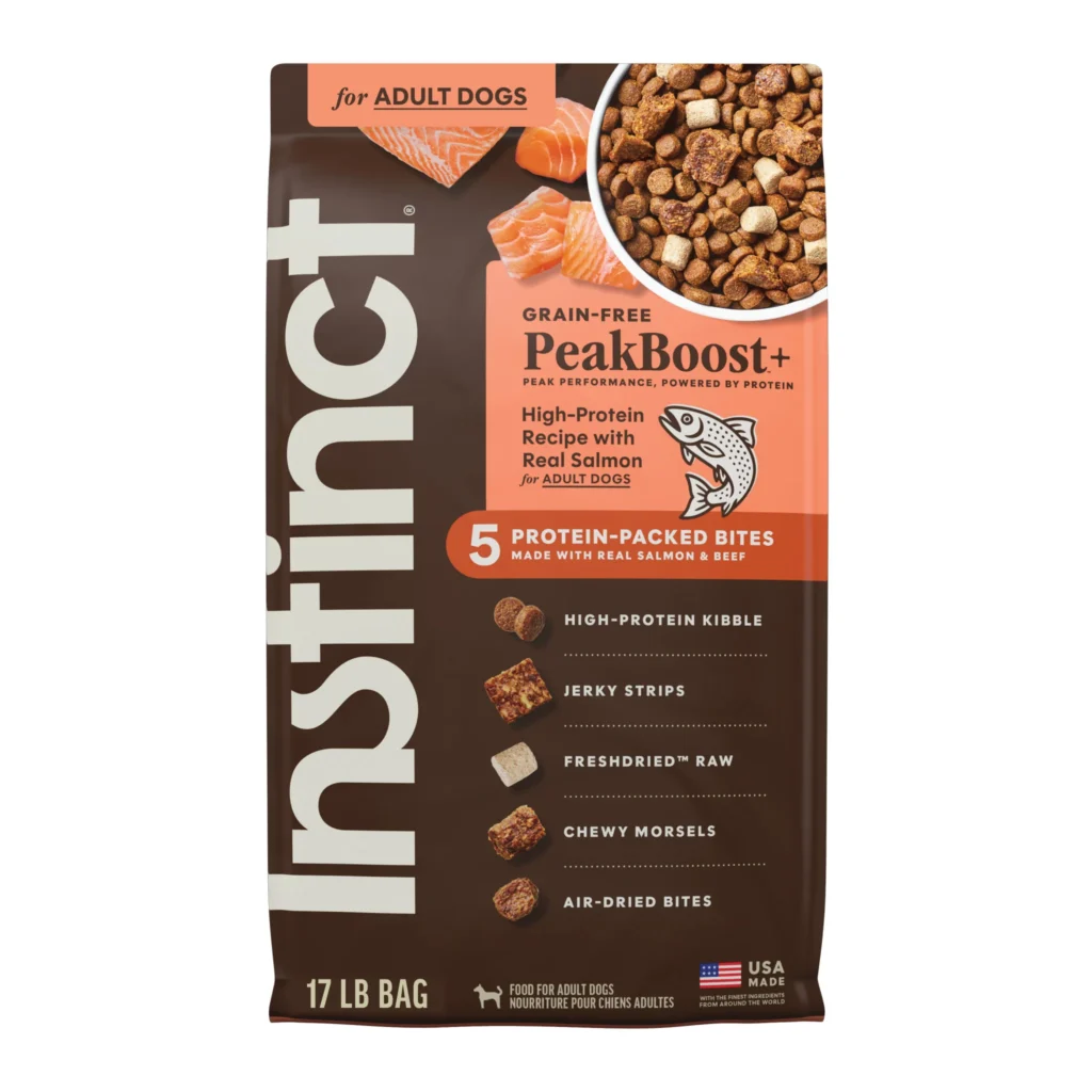 Instinct Raw Boost PeakBoost+ Kibble Real Salmon Recipe Grain-Free Dry Dog Food