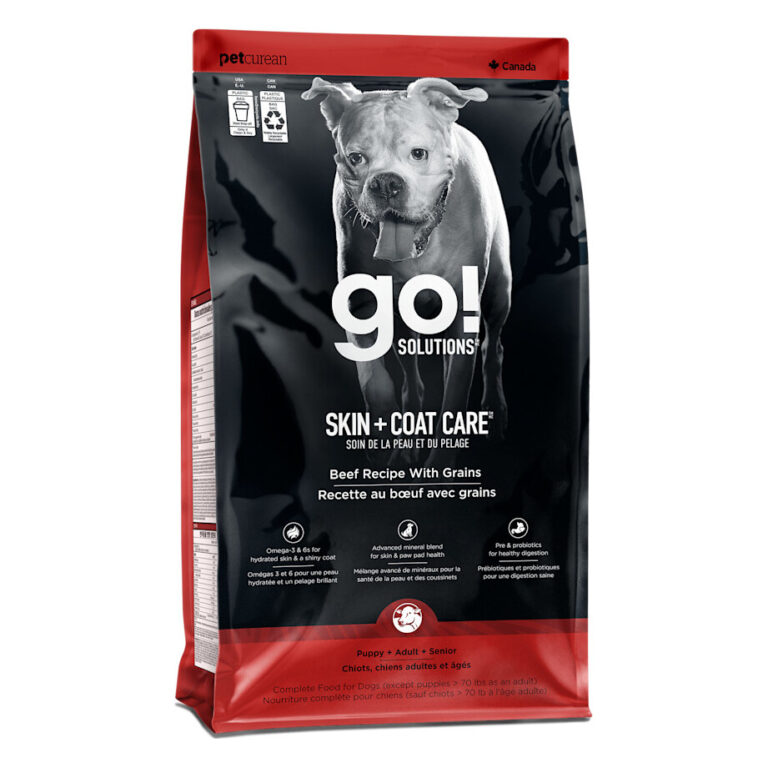 Go! Solutions Skin + Coat Care Beef with Grains Dry Dog Food