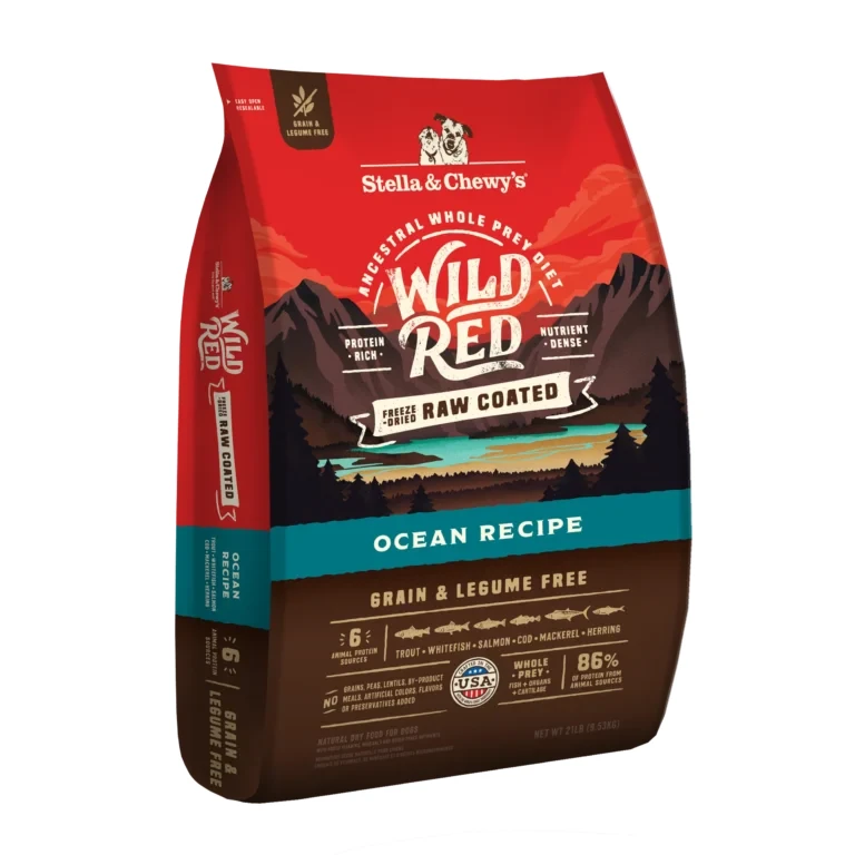 Stella & Chewy’s Wild Red Grain Free : Whole Prey Ocean Fish Recipe, Raw Coated Dry Dog Food