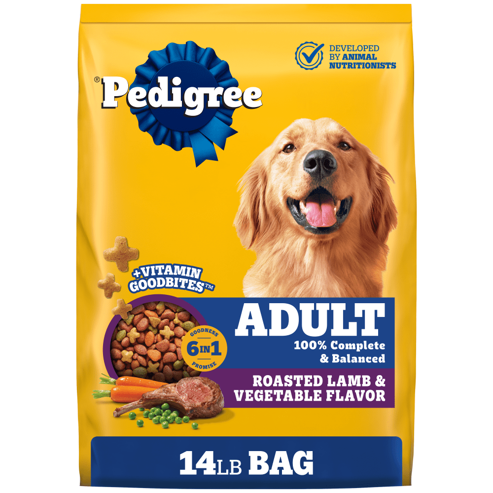 Pedigree Adult, Roasted Lamb & Vegetable Dry Dog Food
