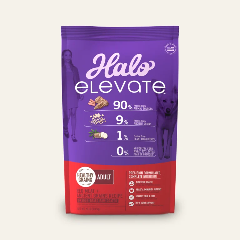 Halo Elevate Healthy Grains Red Meat Recipe Adult Dry Dog Food