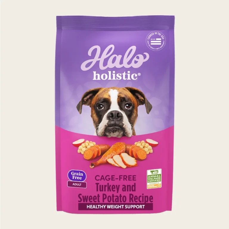 Halo Holistic Healthy Weight Support Grain Free Cage-Free Turkey & Sweet Po Dry Dog Food