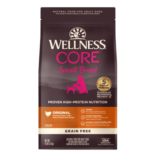 Wellness CORE Small Breed Turkey & Chicken Recipe Grain-Free Dry Dog Food