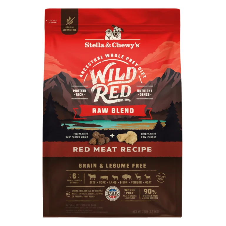 Stella & Chewy’s Wild Red Grain Free : Whole Prey Red Meat Recipe, Raw Coated/Raw Blend Kibble - Protein Rich, Poultry Free, Legume Free Dry Dog Food