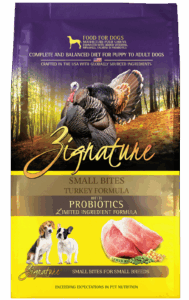 Zignature Original Small Bites Turkey Formula with Probiotics Grain-Free Dry Dog Food