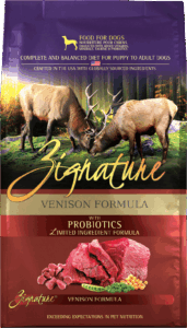 Zignature Original Venison Formula with Probiotics Grain-Free Dry Dog Food